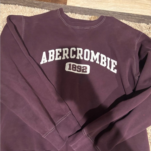Abercrombie & Fitch Other - Abercrombie & Fitch Men's Wine Crewneck Sweatshirt with 1892 Applique